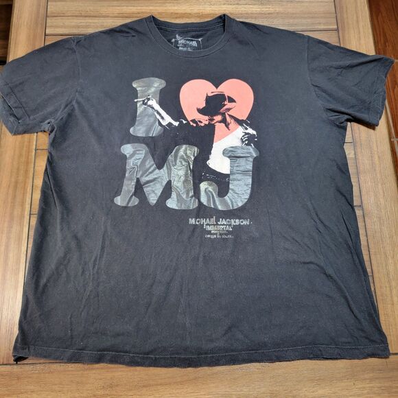 Michael Jackson Immortal World Tour Cirque Du Soleil SS Black Tee - Size XXL - Picture 2 of 5